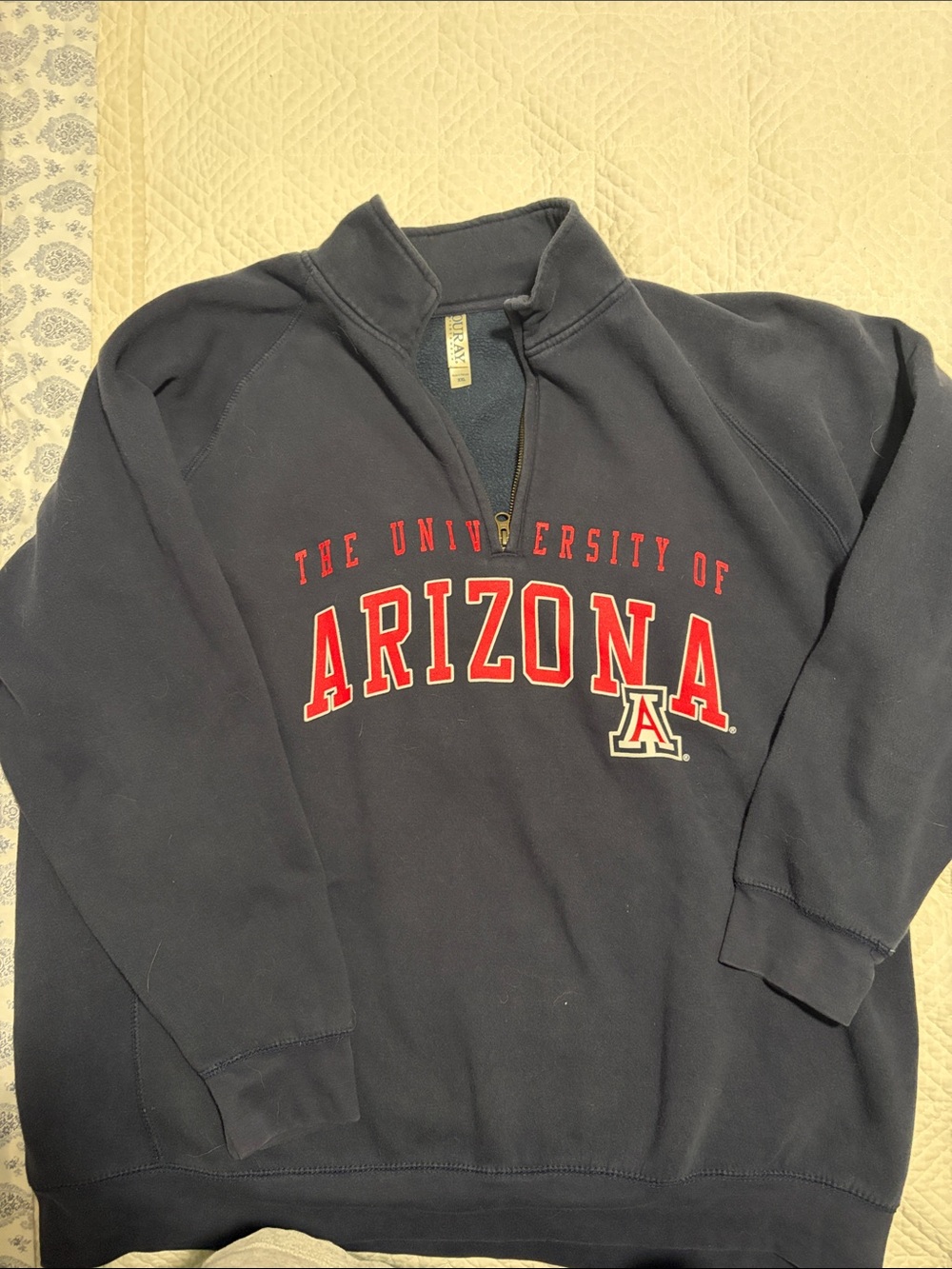 University of Arizona Navy Quarter-Zip Pullover Sweatshirt